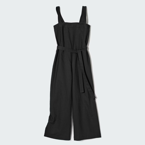 Uniqlo Pants - Uniqlo Black linen Jumpsuit